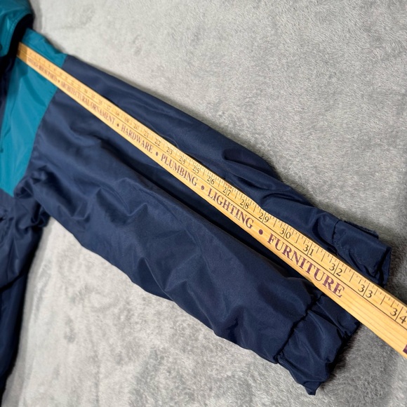 VTG Columbia Vamoose Mens XL 90s Teal Navy Purple Nylon Jacket Radial Sleeve EUC - Picture 13 of 16